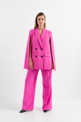 Blazer de tipo capa